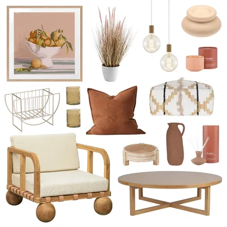 Neutral Living Room 🌵 Interior Design Mood Board by Lighting Illusions on Style Sourcebook