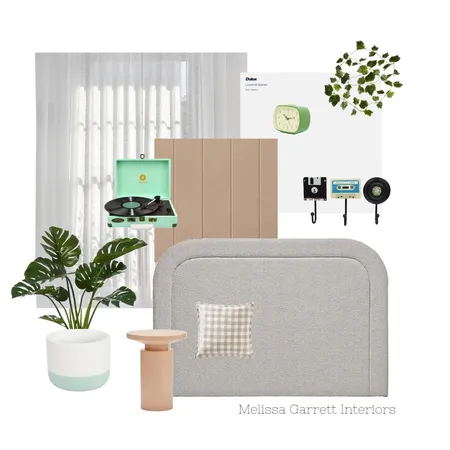 Teen retro bedroom Interior Design Mood Board by Melissa Garrett Interiors on Style Sourcebook