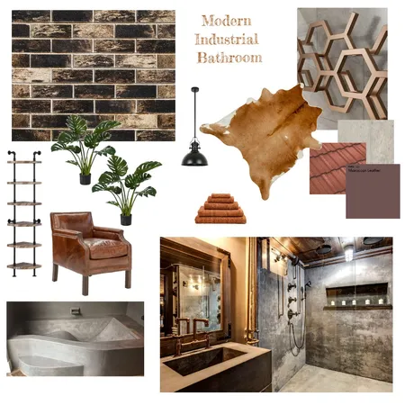 Industrial Bathroom Modern Interior Design Mood Board by leahchristina1988 on Style Sourcebook