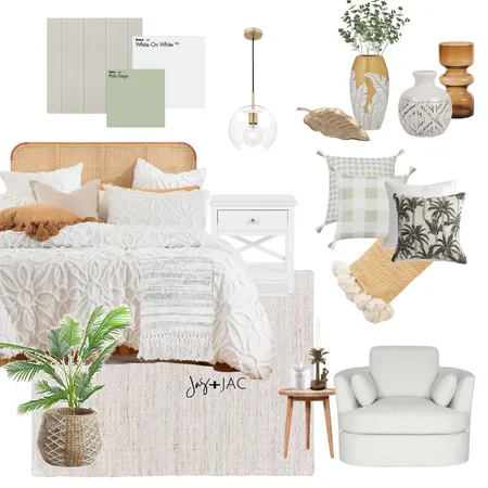 Spring Beadroom Interior Design Mood Board by Jas and Jac on Style Sourcebook