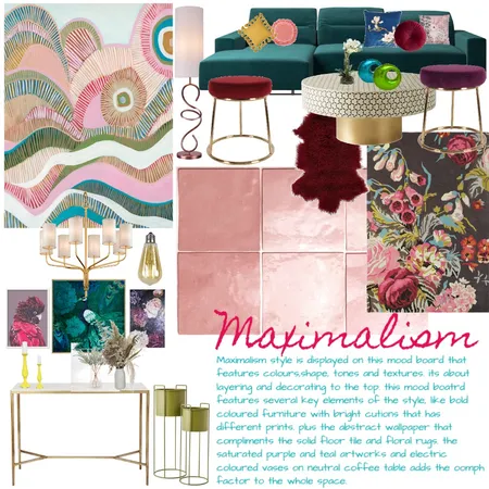 maximalism Interior Design Mood Board by Manahil Panezai on Style Sourcebook