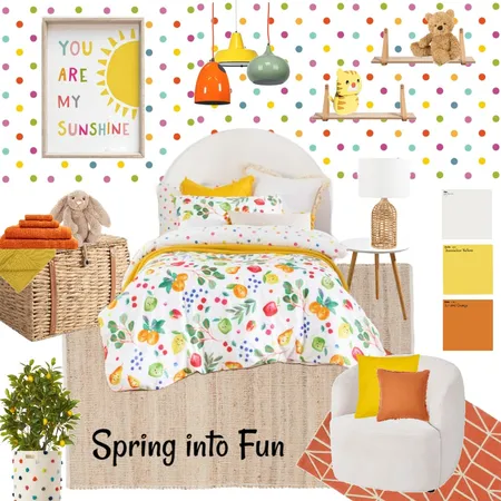 Springtime Kids Bedroom Interior Design Mood Board by Lucey Lane Interiors on Style Sourcebook
