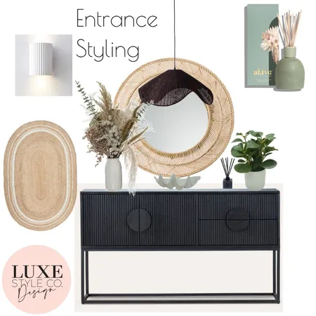 Contemporary Mid century Entrance Styling Interior Design Mood Board by Luxe Style Co. on Style Sourcebook