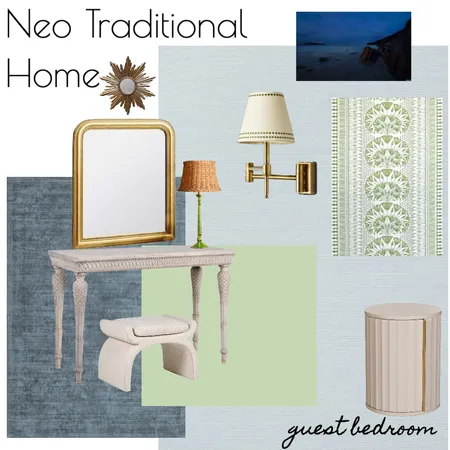 NEO TRAD HOME - Guest bedroom 02 Interior Design Mood Board by RLInteriors on Style Sourcebook