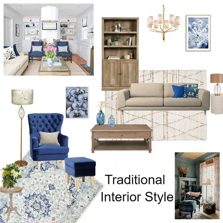 Traditional Style Interior Design Mood Board by Lucey Lane Interiors on Style Sourcebook