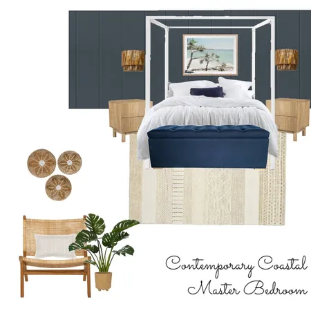 Contemporary Coastal Master Bedroom Interior Design Mood Board by JackieParsons on Style Sourcebook