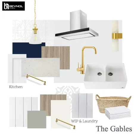 Bevnol Homes 'The Gables' Display Home Kitchen / WIP / Laundry Interior Design Mood Board by Linden & Co Interiors on Style Sourcebook