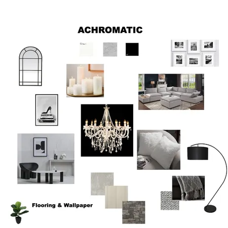 achromatic Interior Design Mood Board by mihaelastanciulescu on Style Sourcebook