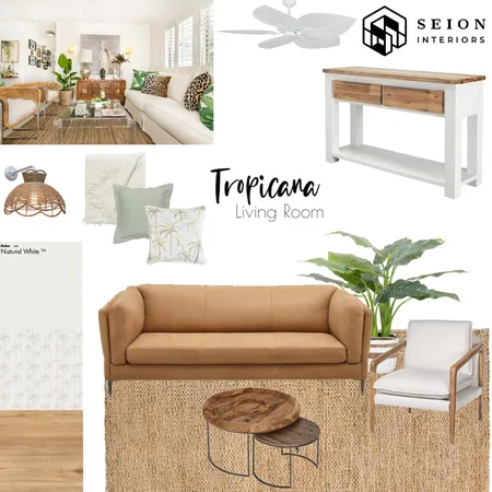 Tropicana Living Room Interior Design Mood Board by Seion Interiors on Style Sourcebook