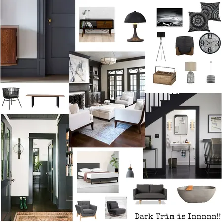 Dark Trim is Innnnn!!! Interior Design Mood Board by Richard Howard on Style Sourcebook