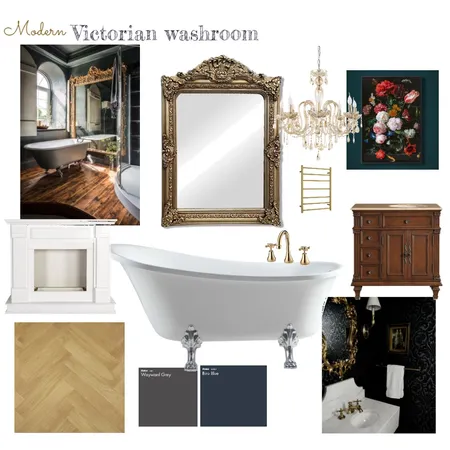 Modern Victorian washroom Interior Design Mood Board by Jade Vaughan on Style Sourcebook