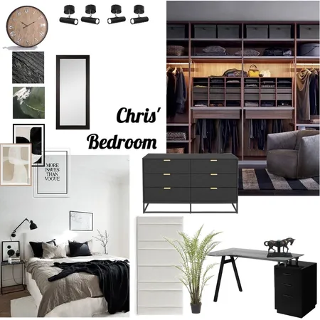 Chris' Bedroom Interior Design Mood Board by Renae-H on Style Sourcebook