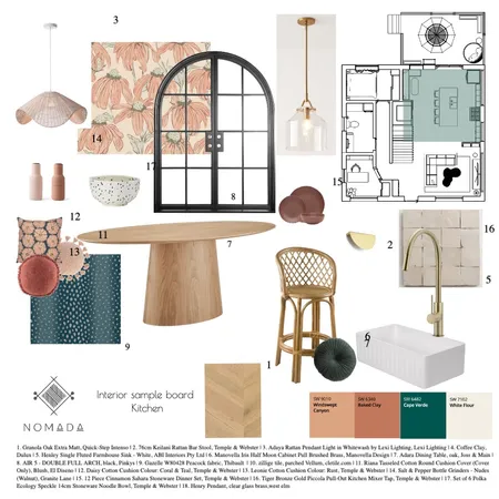 kitchen sample board Interior Design Mood Board by nomada on Style Sourcebook