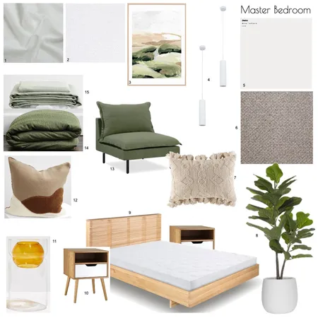 Module 10 Master Bedroom Interior Design Mood Board by Keely Styles on Style Sourcebook