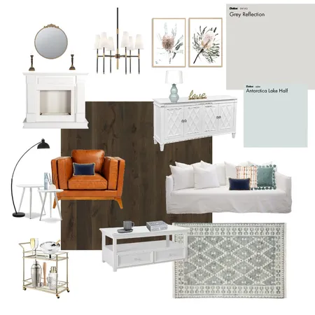 Hampton Style Living Room Interior Design Mood Board by Kylie Flower on Style Sourcebook