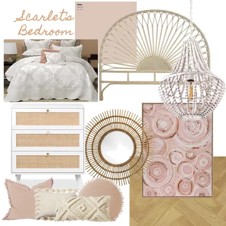 Scarlet's Bedroom Interior Design Mood Board by Lisa Tatman on Style Sourcebook