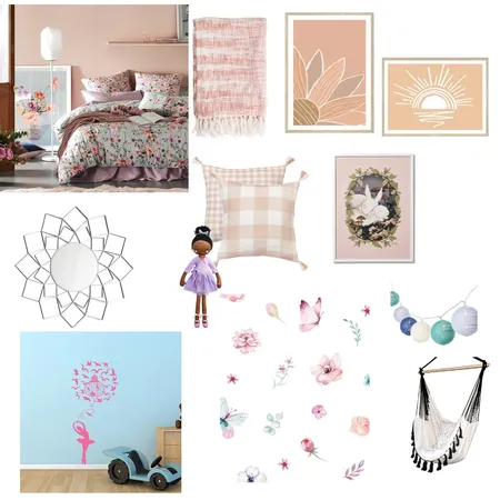 Elodie's ballerina bedroom Interior Design Mood Board by Lisa Tatman on Style Sourcebook