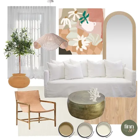 LIVING ROOM Interior Design Mood Board by Finn & e on Style Sourcebook