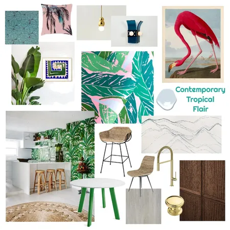 Contemporary Tropical Flair Interior Design Mood Board by Sarah P Simmons on Style Sourcebook