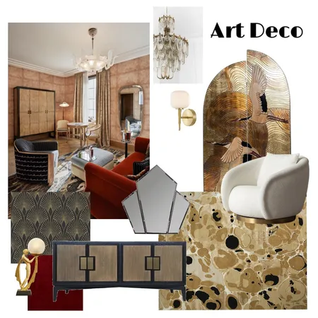 Art Deco Interior Design Mood Board by Alyssakjondal on Style Sourcebook