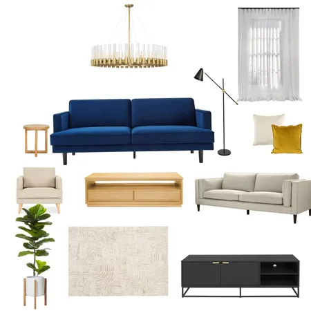 Living Room Sample Board Interior Design Mood Board by Nothando on Style Sourcebook