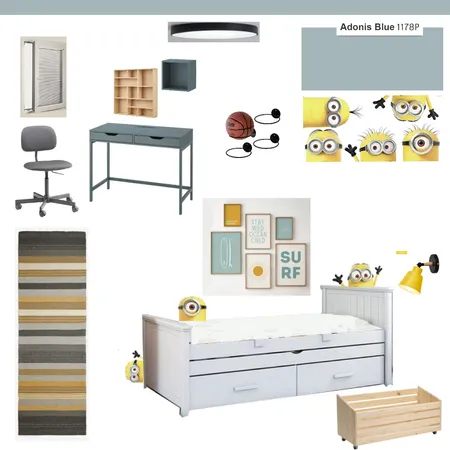 החדר של נועם Interior Design Mood Board by michalwk on Style Sourcebook