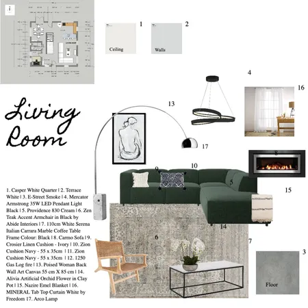 Assignment 9 Living room Final Interior Design Mood Board by Delphin on Style Sourcebook