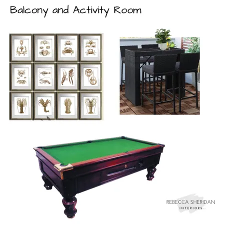 Activity Room and Balcony Interior Design Mood Board by Sheridan Interiors on Style Sourcebook