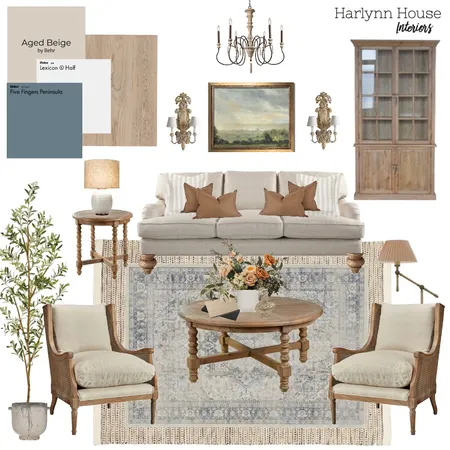 Peacock Living Room Interior Design Mood Board by Shab2Fab on Style Sourcebook