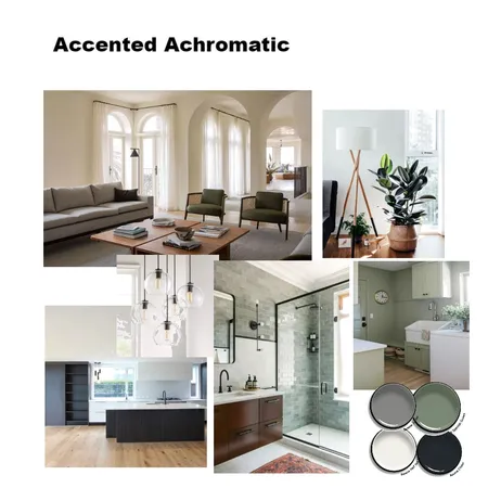 Accented Achromatic Interior Design Mood Board by Desiree Freeman on Style Sourcebook