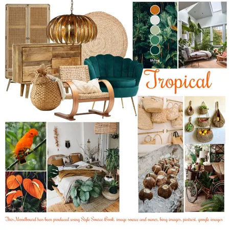 Tropical Interior Design Mood Board by Dianne Knight on Style Sourcebook