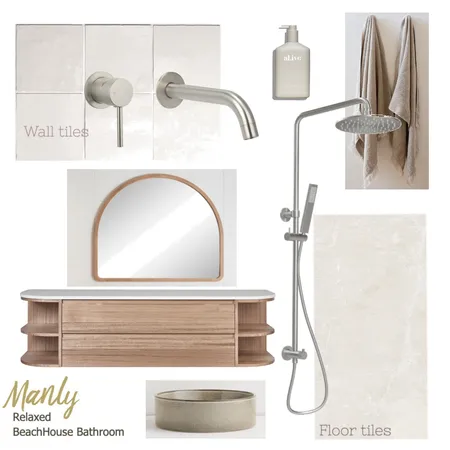 Manly Apartment BeachHouse Bathroom Ensuite Interior Design Mood Board by Banksia Lane Homes on Style Sourcebook