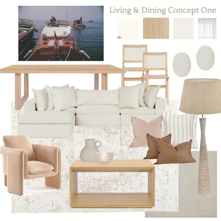 Living & Dining Concept One Interior Design Mood Board by savannahreimers on Style Sourcebook