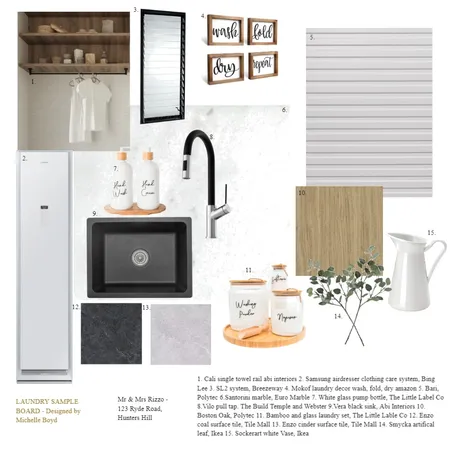 Laundry Interior Design Mood Board by Michelle Boyd on Style Sourcebook