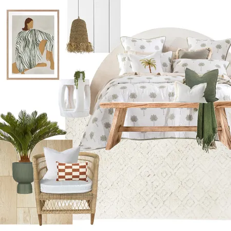 Modern Coastal Guest Bedroom Interior Design Mood Board by Palm Island Interiors on Style Sourcebook