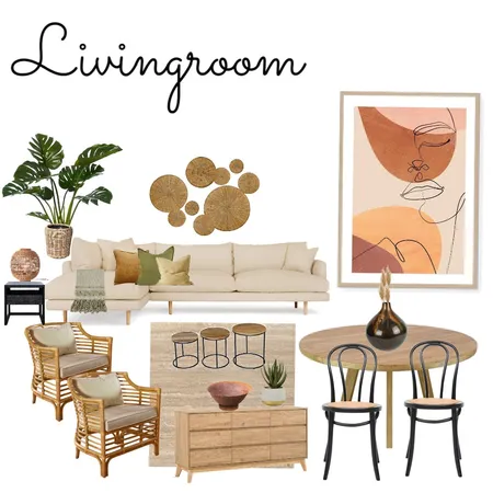 Dubai Living Room Interior Design Mood Board by StyleMe* on Style Sourcebook
