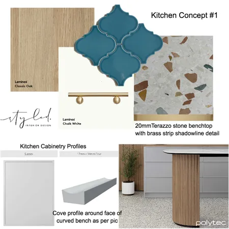 Leon Kitchen Concept #1 Interior Design Mood Board by Styled Interior Design on Style Sourcebook