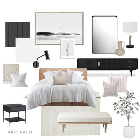 Pentlay Master Bedroom Interior Design Mood Board by Arc and Arlo on Style Sourcebook