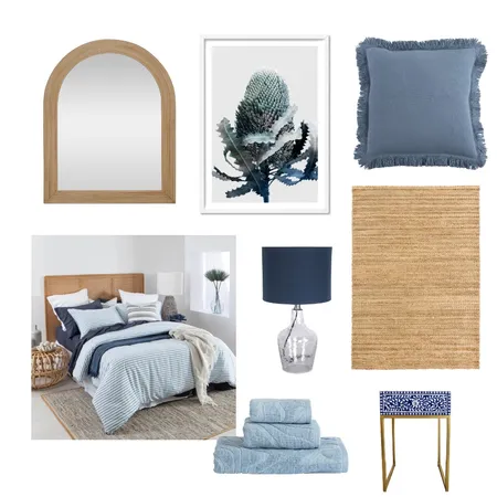 blue bedroom Interior Design Mood Board by leoniewys on Style Sourcebook