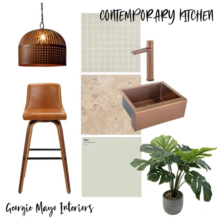 Contemporary Kitchen Interior Design Mood Board by Georgie Mayo Interiors on Style Sourcebook