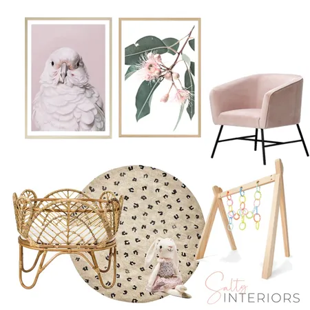 Girls nursery Interior Design Mood Board by Salty Interiors Co on Style Sourcebook