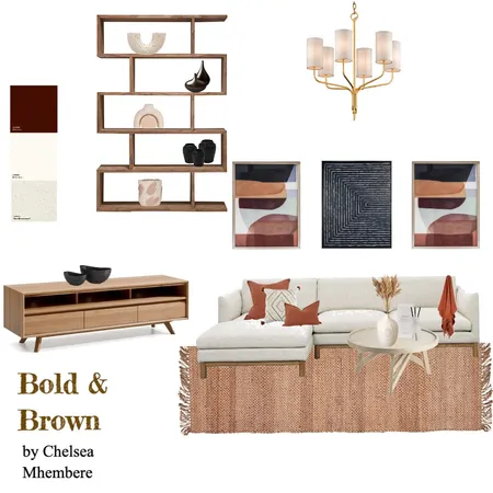 Bold and brown Interior Design Mood Board by Chelsea's Designs on Style Sourcebook