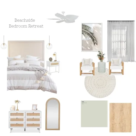 Beachside Bedroom Retreat Interior Design Mood Board by Morganizing Co. on Style Sourcebook