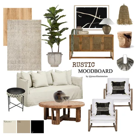 Rustic Moodboard Interior Design Mood Board by Jess Collins Interiors on Style Sourcebook