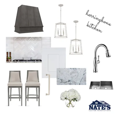 herringbone kitchen Interior Design Mood Board by lincolnrenovations on Style Sourcebook