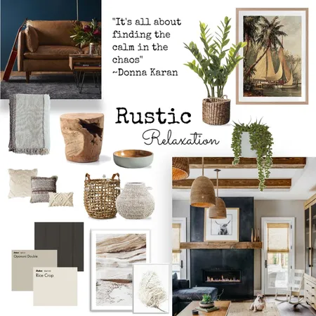 Rustic Relaxation Interior Design Mood Board by leannebert on Style Sourcebook