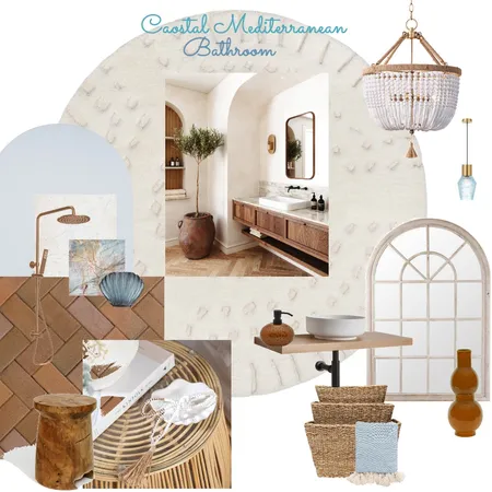 Mediterranean Bathroom Interior Design Mood Board by KMDiDio12 on Style Sourcebook