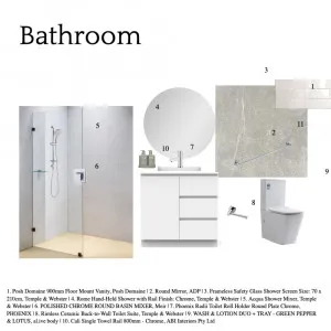 M10 Bathroom, Interior Design Mood Board by olivia.wootton on Style Sourcebook