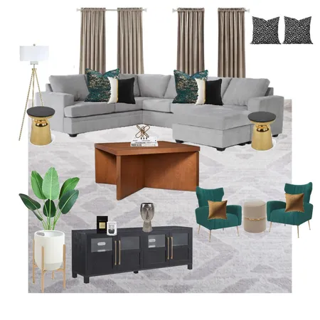 Asubiojo Living Room (NEW) Interior Design Mood Board by Think Modern on Style Sourcebook