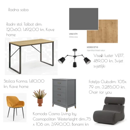 radna soba Interior Design Mood Board by acikovic on Style Sourcebook